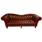 Chesterfield Bank 3,5-zits – Butterfly Antiek Rood thumbnail 1