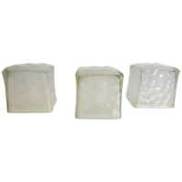 Vintage Iviken Ice Cube Tafellamp Glas Ijsblokje Zweden '70