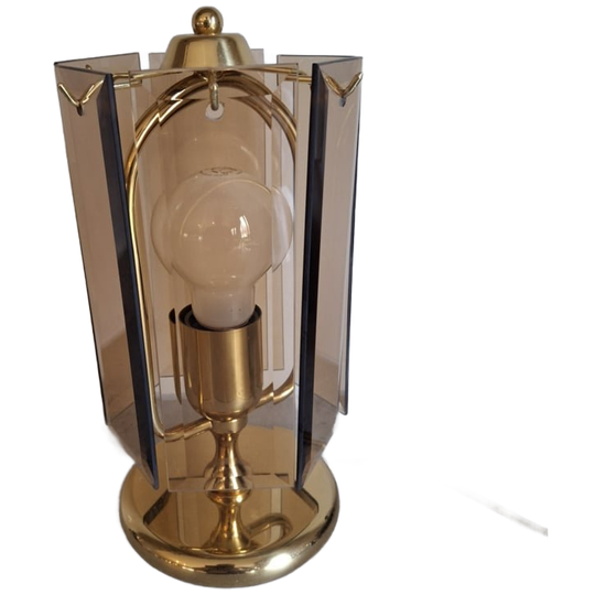 Tafellampje Glasplaten Vintage 1