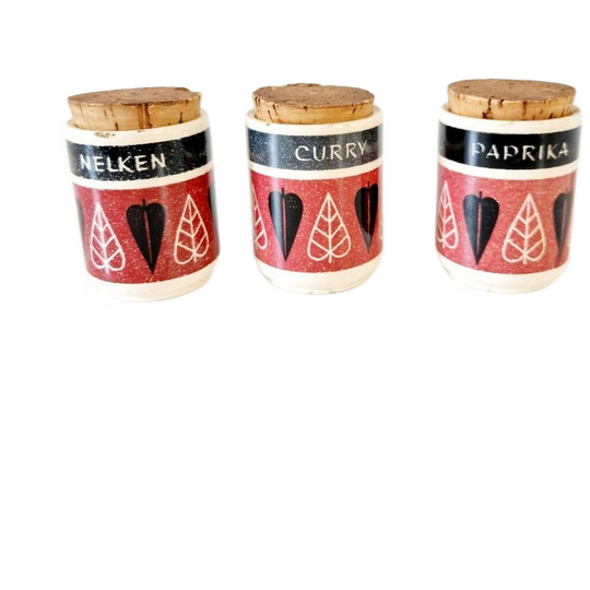 Vintage Kruidenpotjes West Germany Jaren 50 Kruiden Potjes 1
