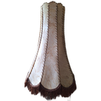 Xl Leren Lampenkap Met Franjes, H 73 Cm thumbnail 1