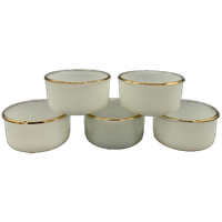 Set Arcopal Arlequin Cups Crème/goud 5 Stuks