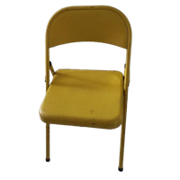 Vintage Klapstoel Geel Metaal