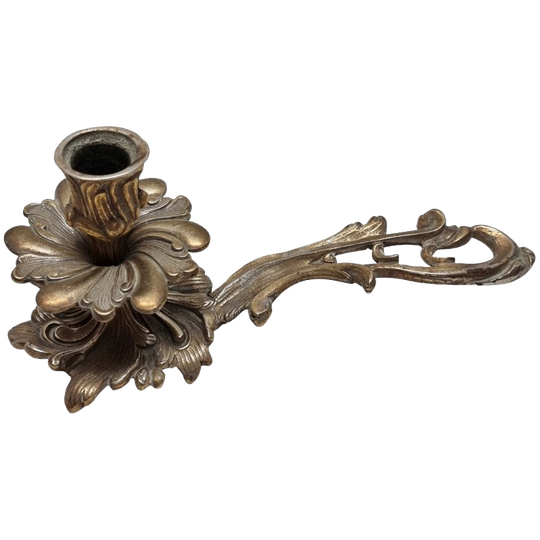 Rococo Stijl Messing Kandelaar 1