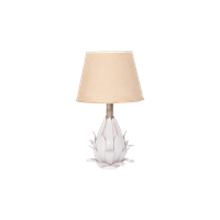 Unique Italian Design Ceramic ‘flower’ Lamp / Tafellamp, 1970’s
