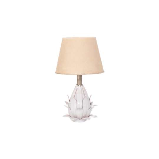 Unique Italian Design Ceramic ‘flower’ Lamp / Tafellamp, 1970’s 1