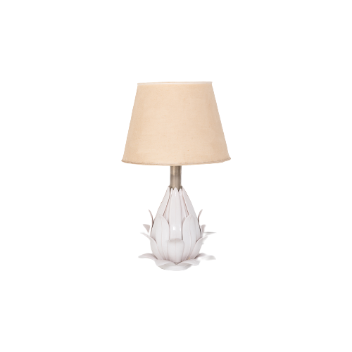 Unique Italian Design Ceramic ‘Flower’ Lamp / Tafellamp, 1970’S