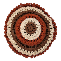 70's Retro Kussen Vintage Rond Kussen Gehaakt Jaren 70