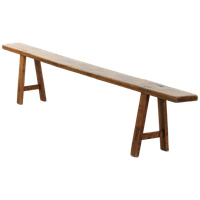 Tijdloze Franse Brocante Halbank/ Bankje Voor Aan De Eettafel Met Een Geweldige Uitstraling