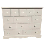 Wit Grenen Ladekast Commode 13 Lades thumbnail 1