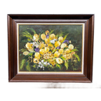 Signed Still Life With Tulips. thumbnail 1