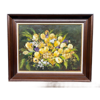 Signed Still Life With Tulips.