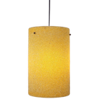 Vintage Hanglamp Polyester Sugar Tube Geel Suiker ‘60 Brass thumbnail 1