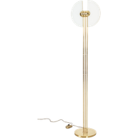 Messing Vloerlamp Met Matglazen, Verstelbare, Kappen 70297