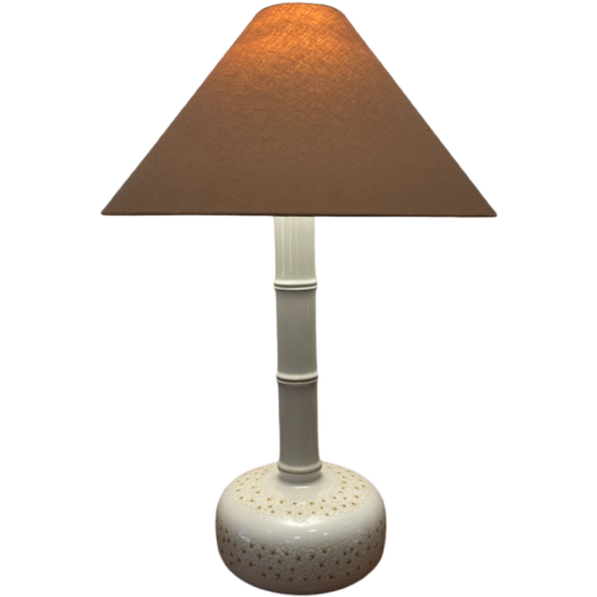 Tafellamp / Schemerlamp, <<<brand>>>, Aardwerk In Bamboe Stijl, 1960's Denemarken 1