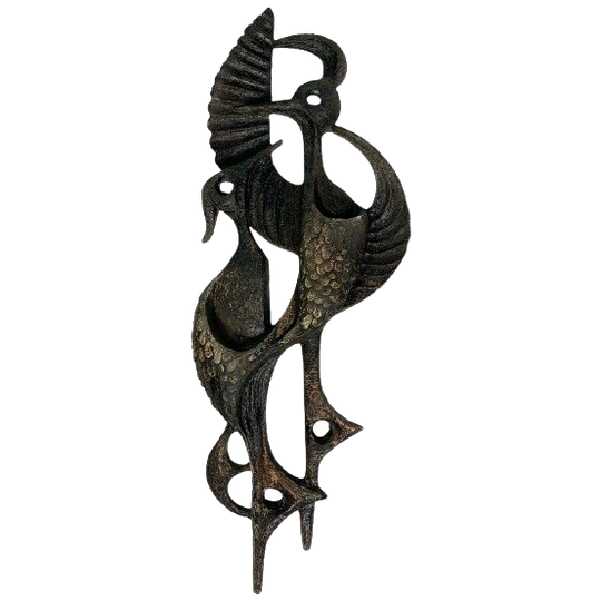 Ars Munda Resin Wanddecoratie Met 2 Vogels, Jaren 70 1
