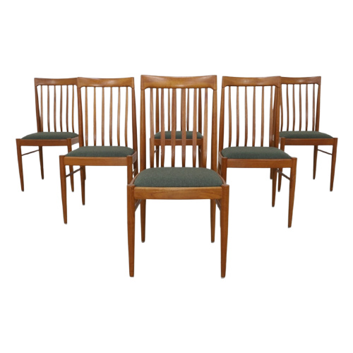 6X Vintage Eetkamerstoel Teak Bramin, 1970S Deens