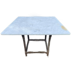 Grote Tuintafel Eettafel Met Marmer Iets Hoger Model Frans thumbnail 1