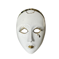 Venetiaans Wandmasker Pierrot Vintage