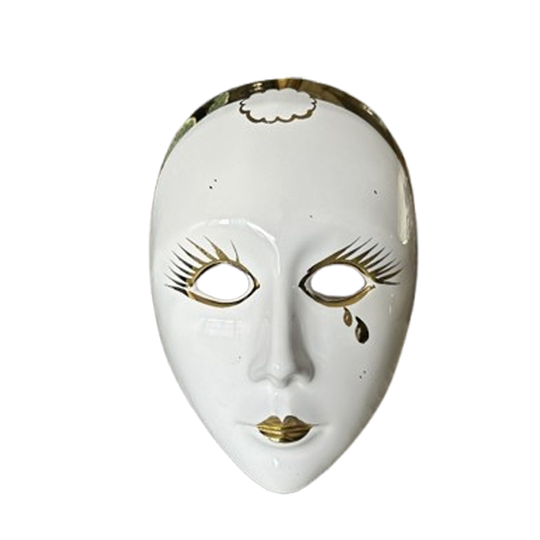 Venetiaans Wandmasker Pierrot Vintage 1
