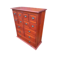 Fraaie Vintage Ladenkast, Apothekerskast, Archiefkast.