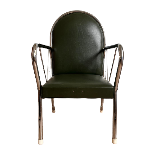 Originele Groene Vintage Kinderstoel (By Mutsaerts)