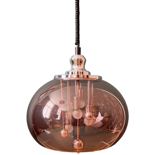 Space Age Hanglamp Met Kunstof Kap 1
