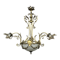 Kroonluchter In Lodewijk Xv-Stijl. Massief Brons, Kristal.