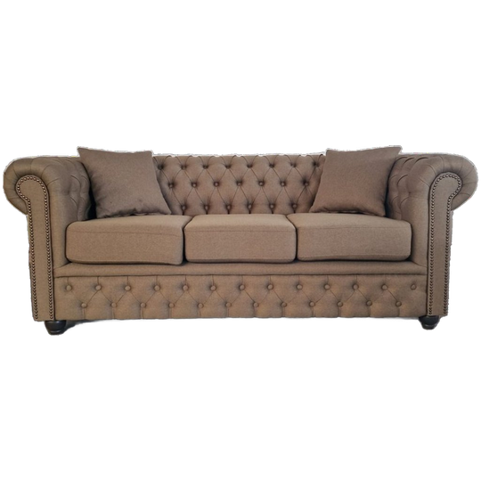 Chesterfield Bank Bahama Taupebruin (3-zits) 1