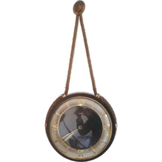 Vintage Mauthe Wandklok Opwindklok Wandklok 1