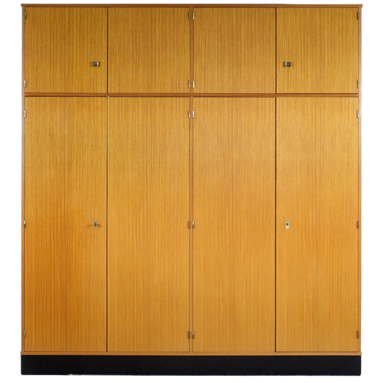 Grote Hoge Vintage Design Kledingkast In Teak, 1960s 1