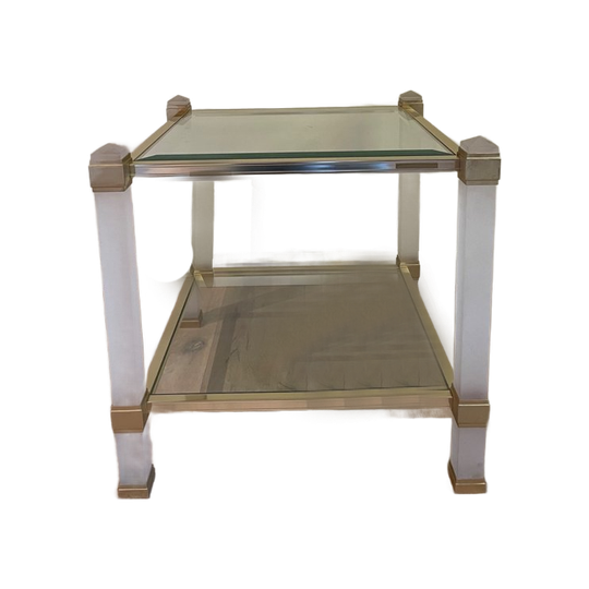 Pierre Vandel – Paris Bijzettafel | Matglas Poten | 1980s 1