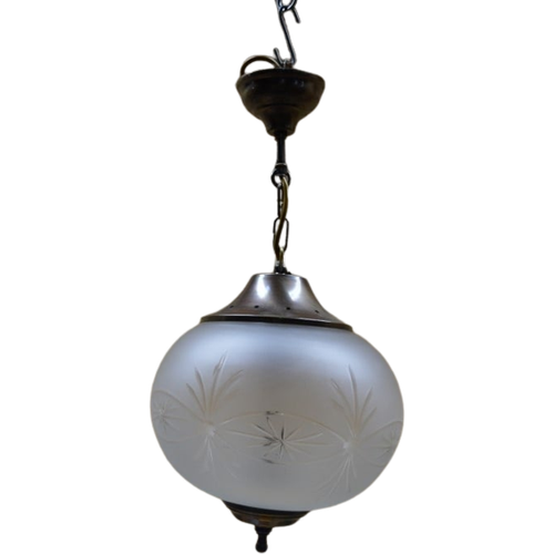 Hanglamp Met Glazen Bol