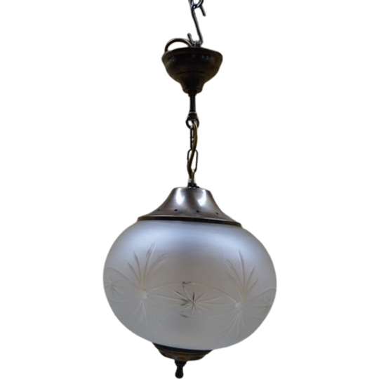 Hanglamp Met Glazen Bol 1