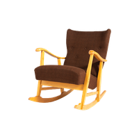 Sculptural Rocking Chair By Elias Svedberg For Nordiska Kompaniet 1950’s