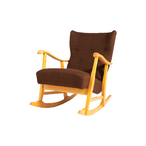 Sculptural Rocking Chair By Elias Svedberg For Nordiska Kompaniet, 1950’S