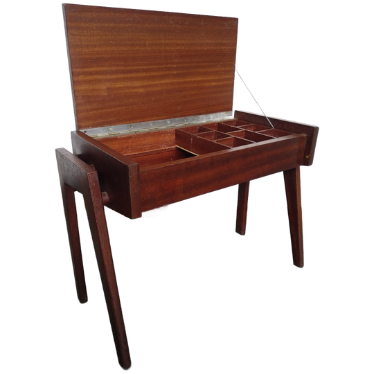 Design Naaibox/bijzettafeltje Scandinavisch Teakhout 1