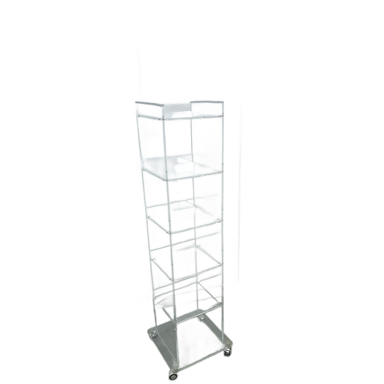Plexiglas Stellingkast Opbergkast Op Wielen 1