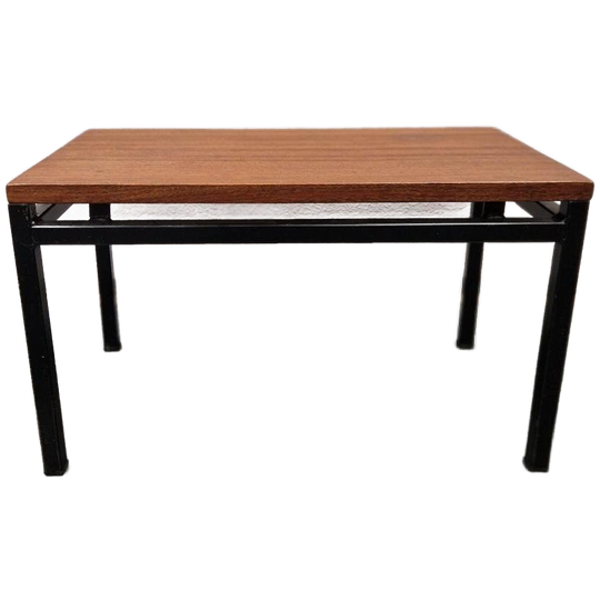 Strakke Vintage Bijzettafel Pastoe Stijl Jaren 60 Teakhout 1
