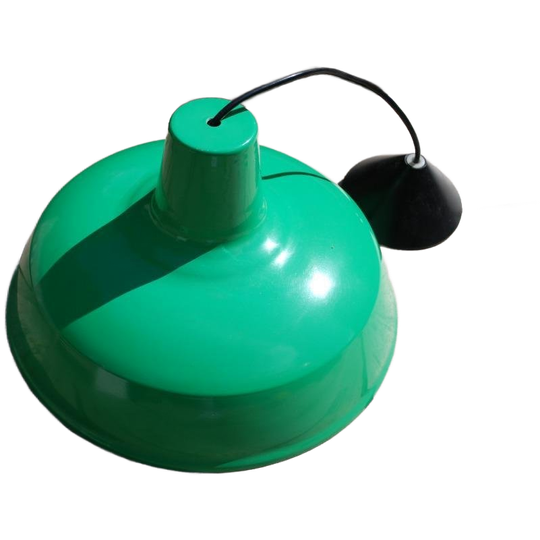 Vintage Groene Hanglamp Metaal 1