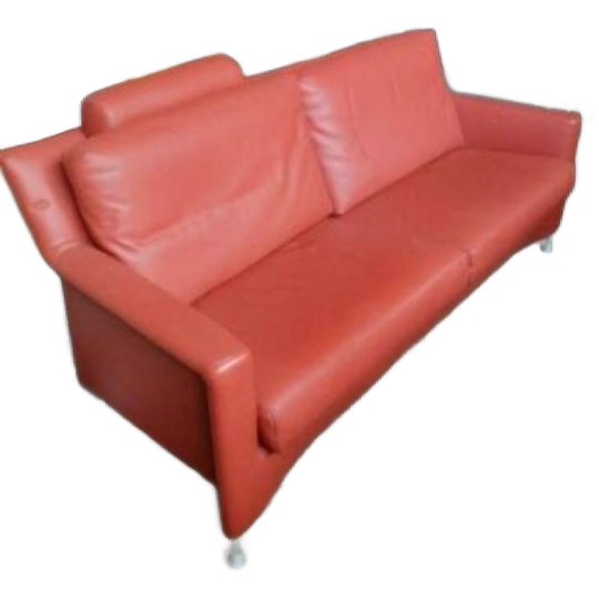 Leolux Paian Design Bank 2,5 Zits Rood Leder 1