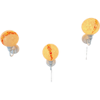3x Vintage (1980’s) Wandlampen GuRo – Glas thumbnail 1
