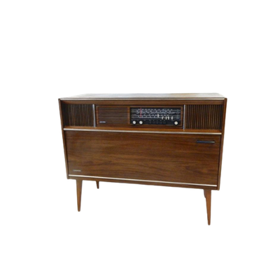 Vintage Kast Jaren70 Lp Kast Radio Audio Meubel Dressoir