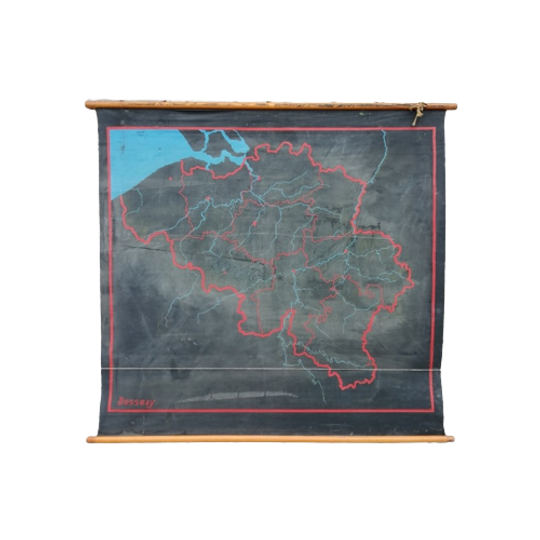 Schoolkaart - België (blanco, Rubber) 1