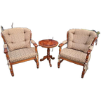 Klassieke Fauteuils Met Rond Bijzettafeltjes, Slaapkamer, Le thumbnail 1