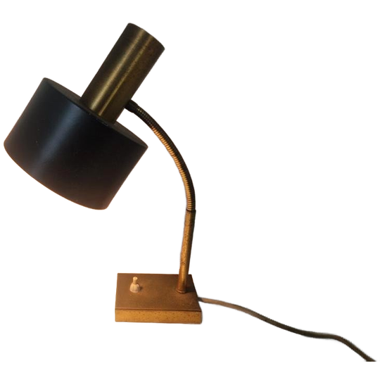 Vintage Messing Design Bureaulamp Jaren 60. 1