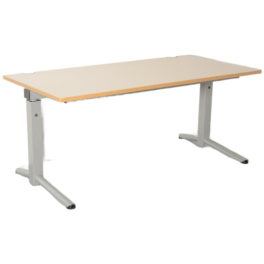 Oka Bureau, Creme Blad, 160 X 80 Cm, Hoogte Instelbaar Onderstel 1