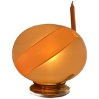 Murano Glass Pink Swirl Table Lamp thumbnail 1