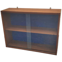 Vintage Teak Houten Vitrinekastje Kastje Hout