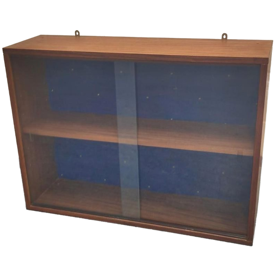 Vintage Teak Houten Vitrinekastje Kastje Hout 1